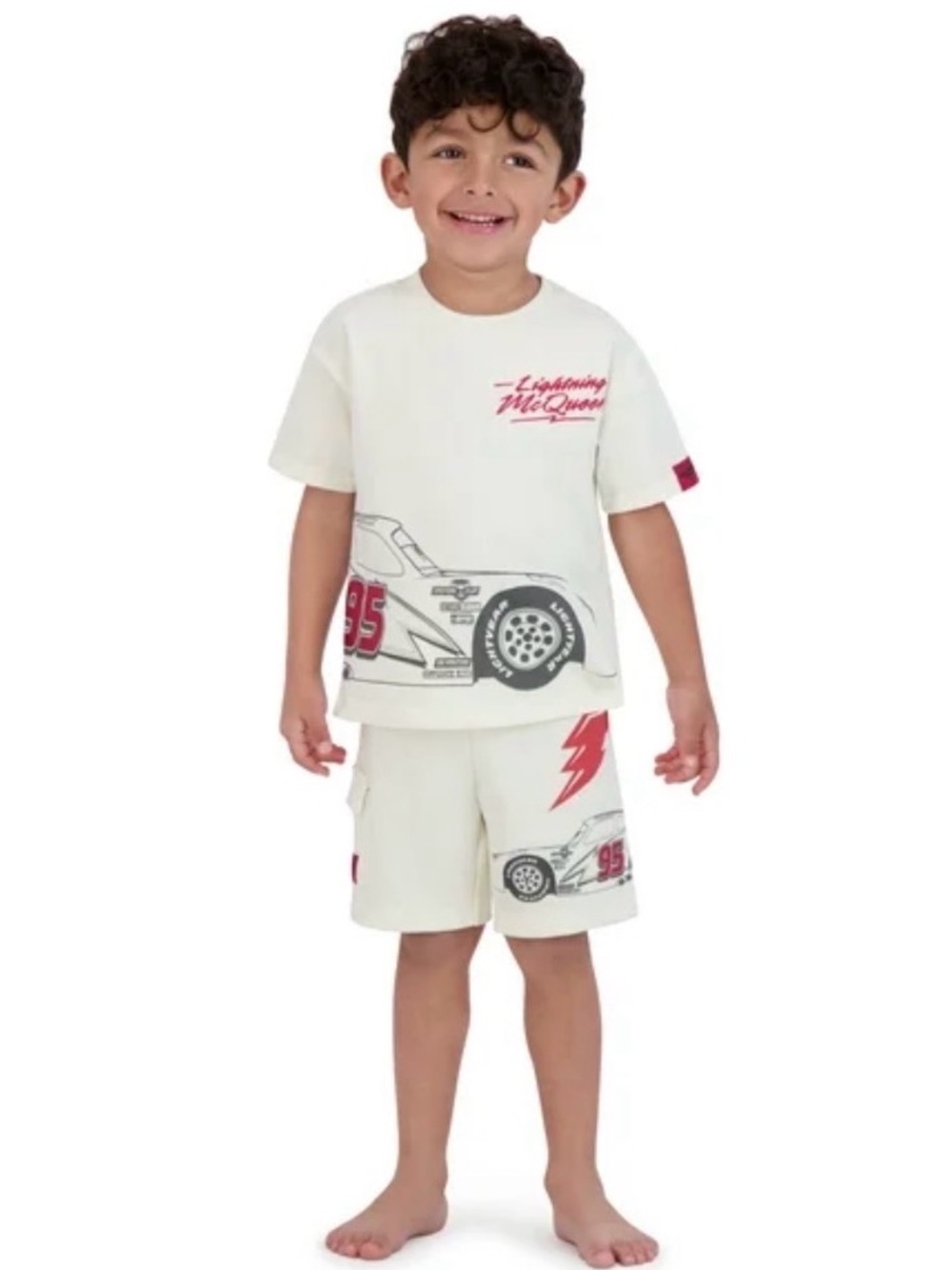Disney Pixar Cars Toddler Graphic Tee and Shorts Set, 2-Piece, Sizes 12M